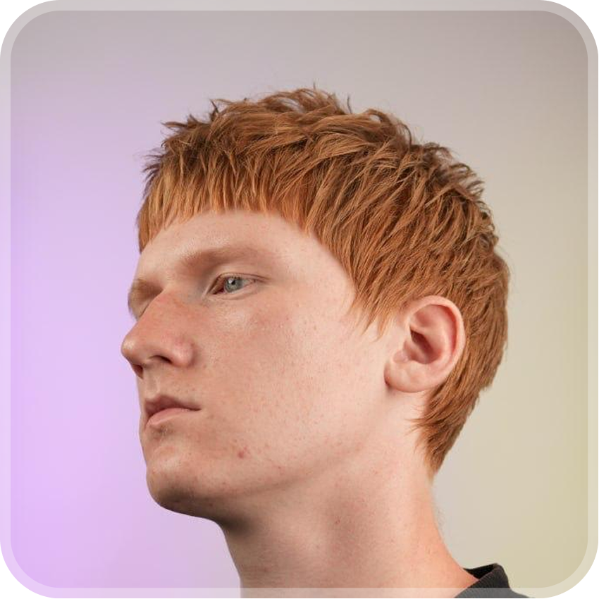 Round and Textured Mullet
